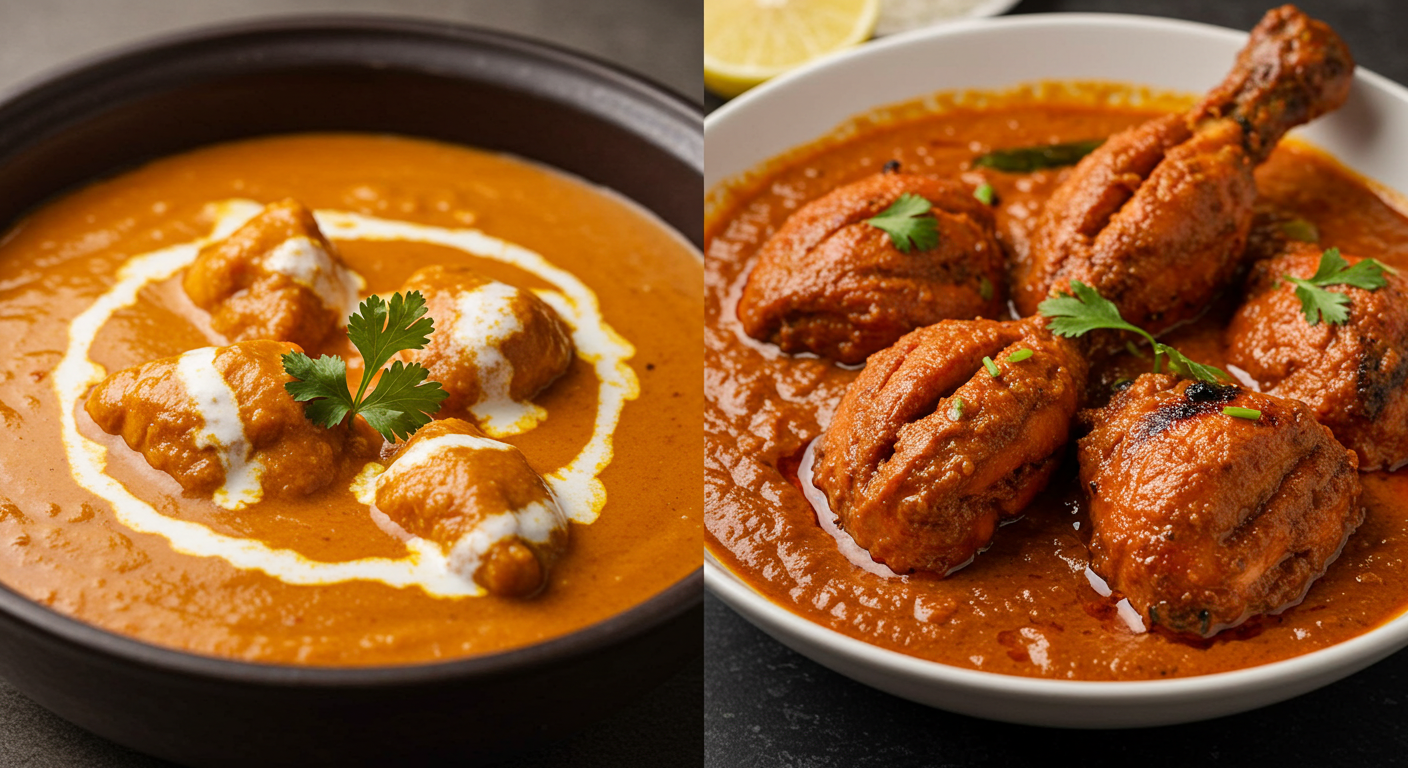 butter chicken vs chicken tikka masala​