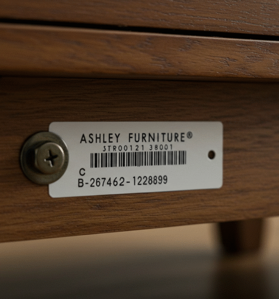 ashley furniture serial number