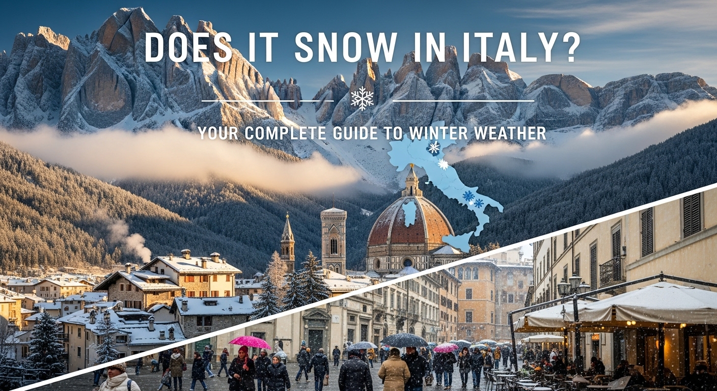 does it snow in italy​